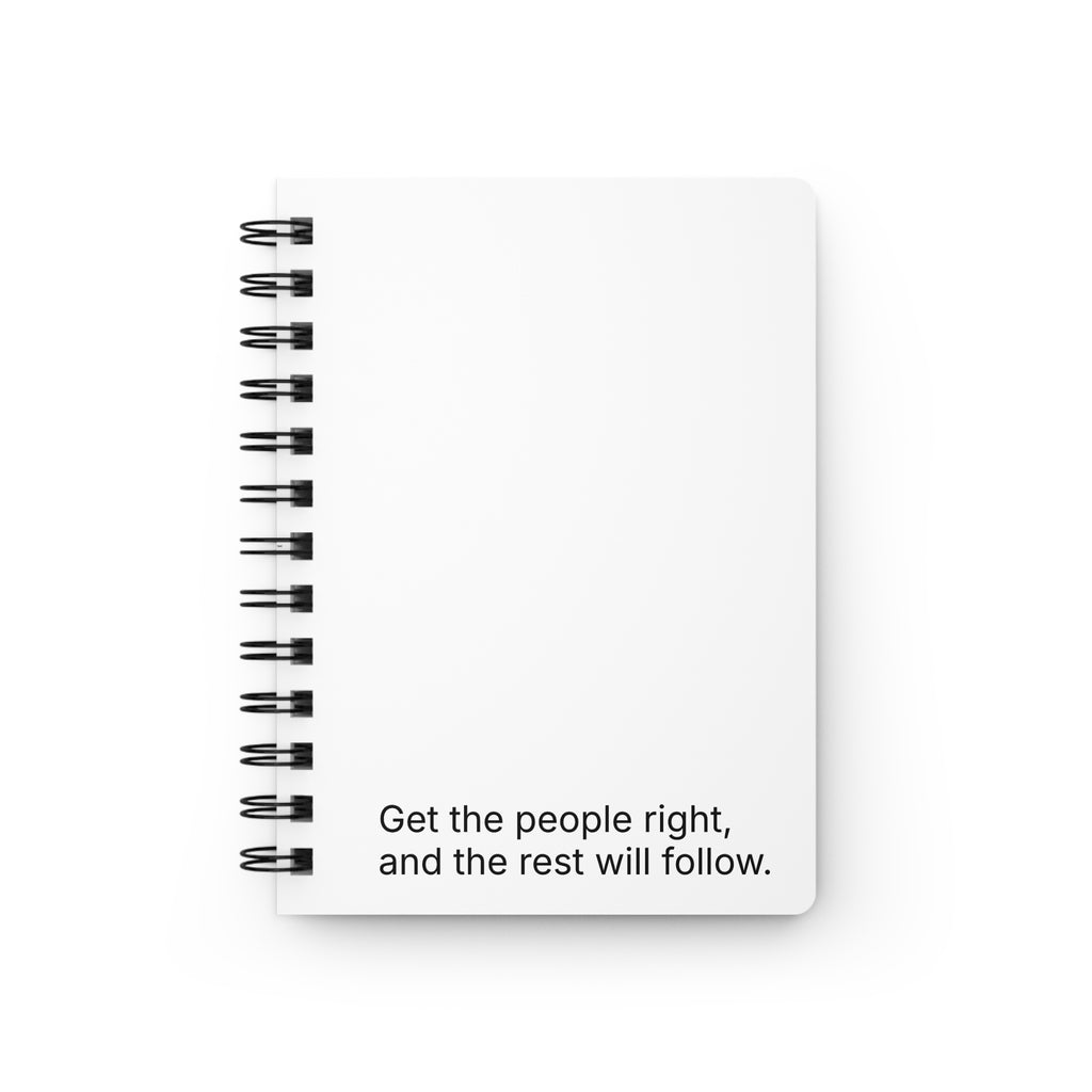People Journal — Spiral-Bound Minimalist Notebook for Leaders